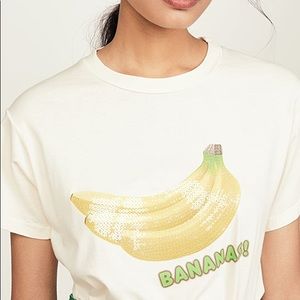 ▫️Monogram▫️Cream Sequin Graphic T-Shirt